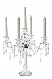 candelabra-candle holder-crystal-Lovely
